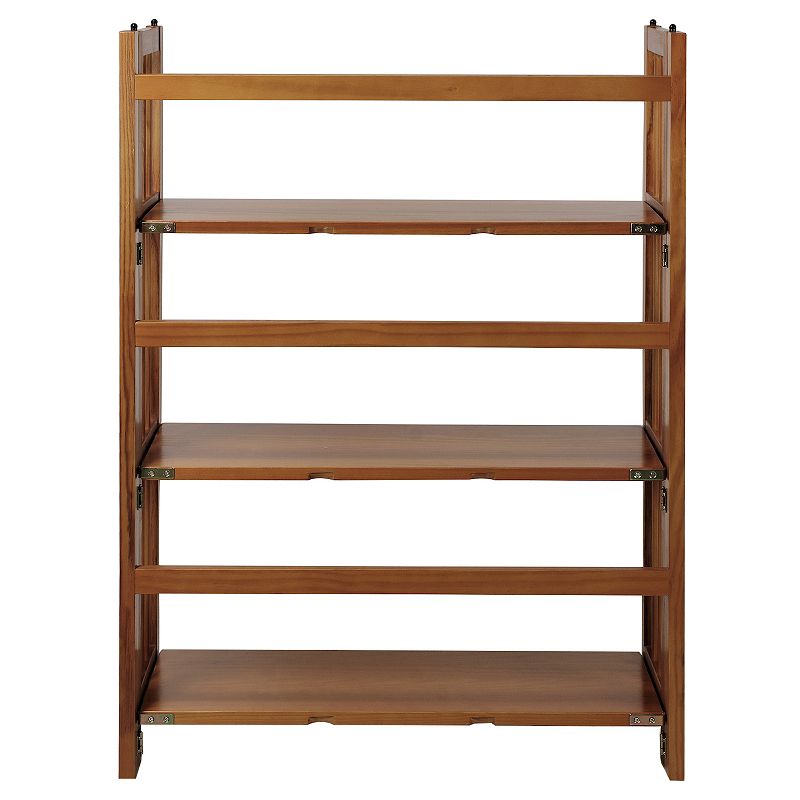 37560516 Casual Home 3-Shelf Folding Stackable Bookcase, Br sku 37560516
