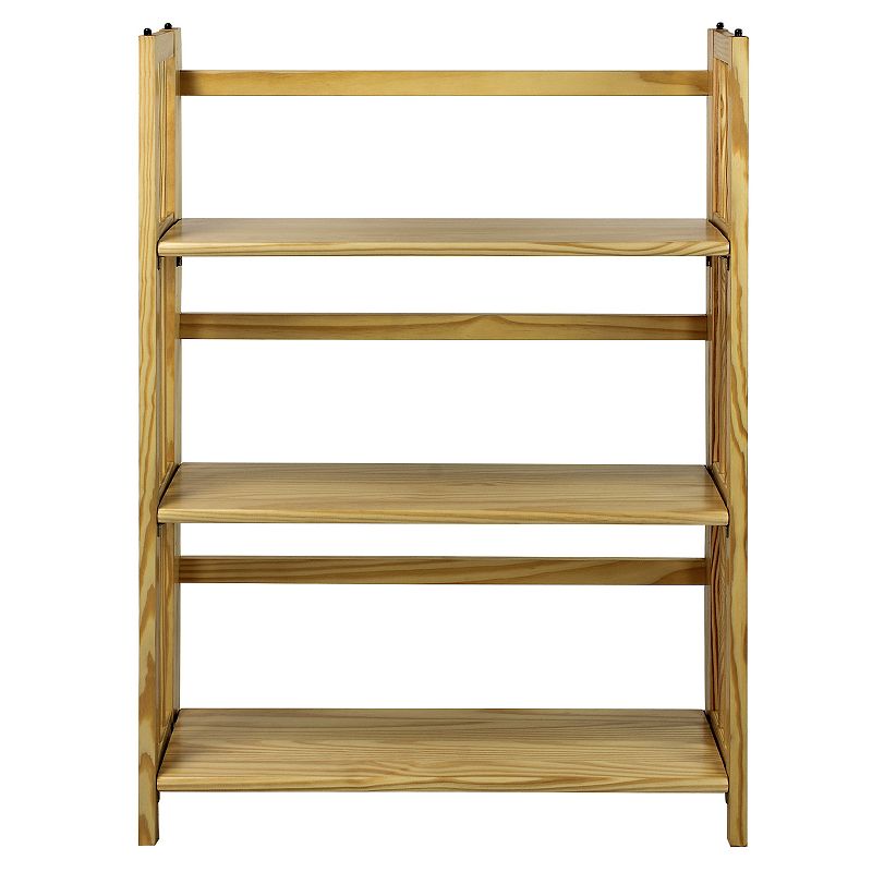 3 - Shelf Folding Stackable Bookcase 27.5" Wide