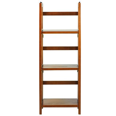 Casual Home 14-in. Wide 3-Shelf Folding Stackable Bookcase
