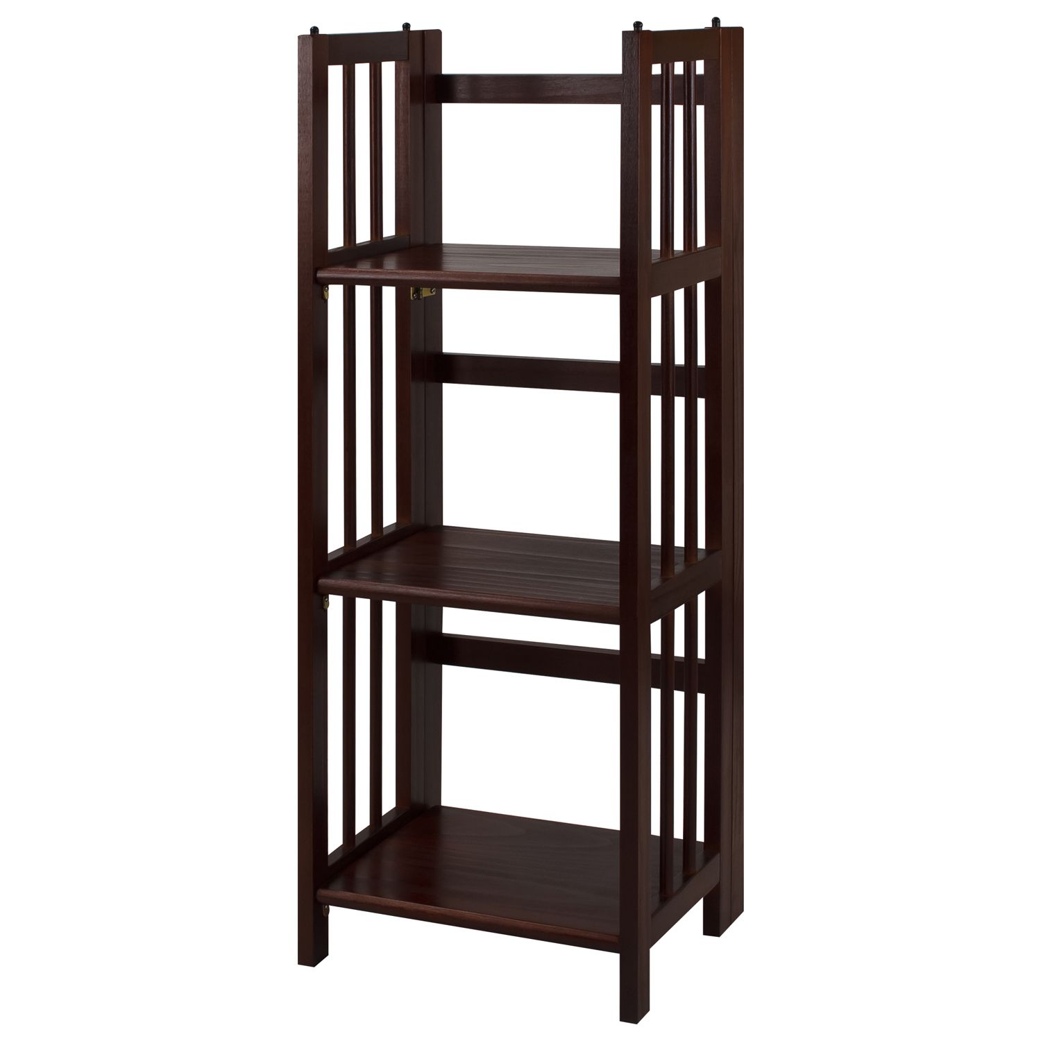 Casual Home 3 Shelf Folding Stackable Bookcase   2782429 Walnut