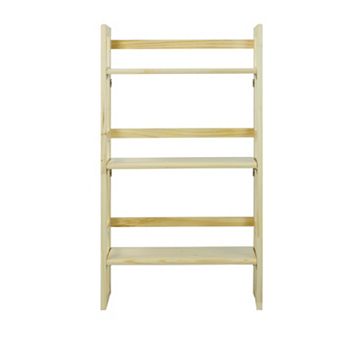 Casual Home 3-Shelf Folding Student Bookcase