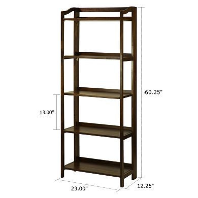 Casual Home Stratford 5-Shelf Folding Bookcase