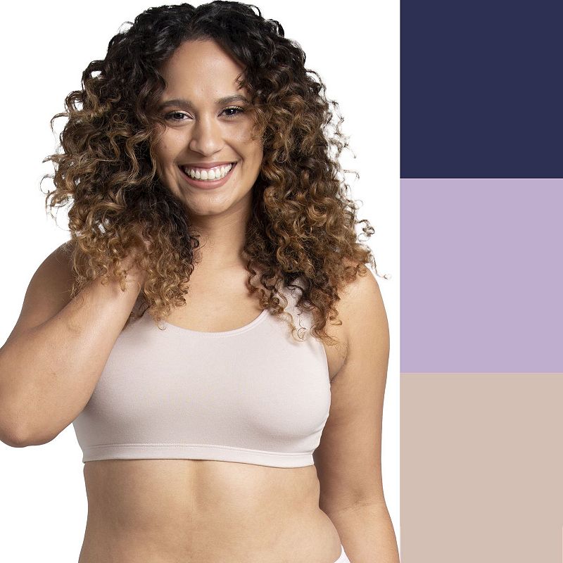 Women's Fruit of the Loom® 360 Stretch Bra 3-pack 3DSCSSB, Size: Medium, Blue Asst