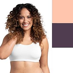 Fruit of the Loom Fit for Me Women's Plus-Size Wireless Cotton Bra,  Available in Multi Packs!