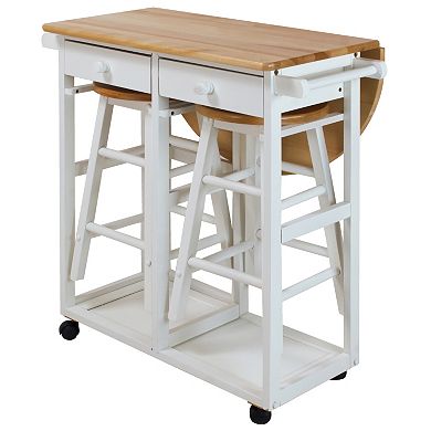 Casual Home Space Saver Kitchen Cart 3-piece Set