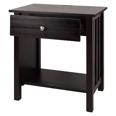 Casual Home Vanderbilt Night Stand with USB Port
