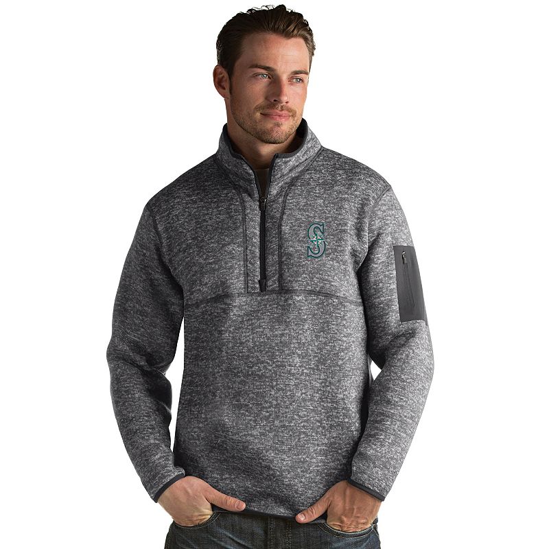 Men's Antigua Seattle Mariners Fortune Pullover, Size: XXL, Grey