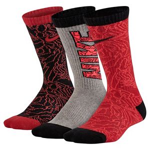 Boys Nike 3-Pack Crew Socks