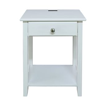 Casual Home Night Owl Nightstand with USB Port