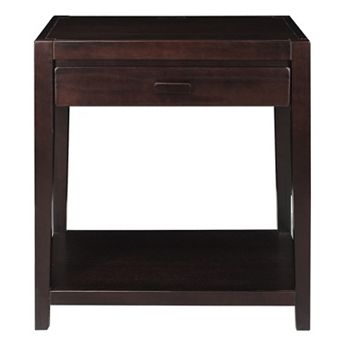 Casual Home Notre Dame Night Stand with USB Port