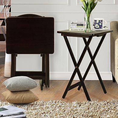 Casual Home TV Tray Table 5-piece Set