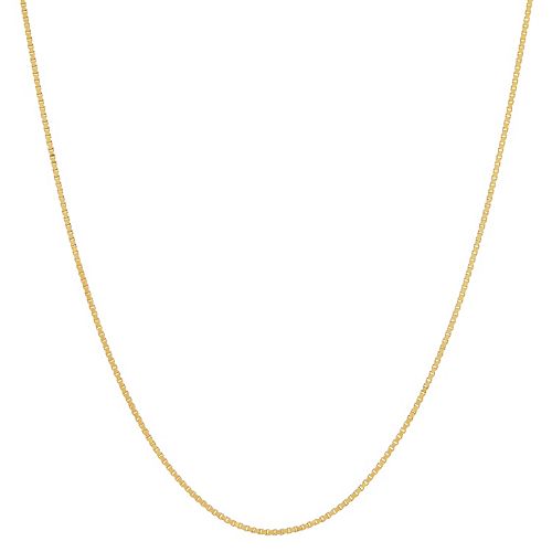 Everlasting Gold 14k Gold Diamond-Cut Box Chain Necklace - 20-in.