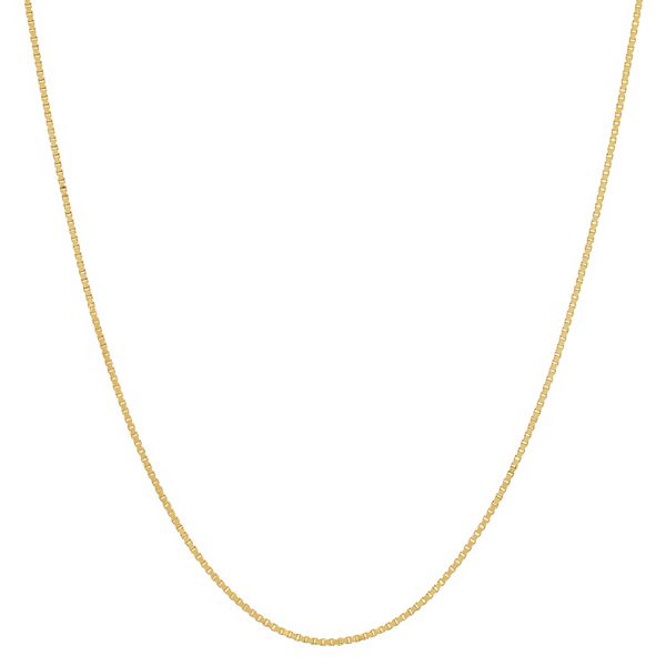 Everlasting Gold 14k Gold Diamond-Cut Box Chain Necklace - 20-in.