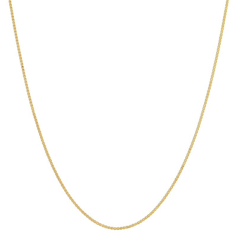 Everlasting Gold 14k Gold Diamond-Cut Box Chain Necklace - 20-in., Womens