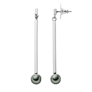 Simply Vera Vera Wang Gray Simulated Pearl Stick Drop Earrings