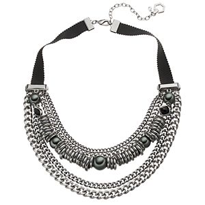 Simply Vera Vera Wang Ribbon Chain Swag Necklace
