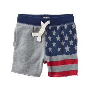Baby Boy Carter's American Flag French Terry Shorts