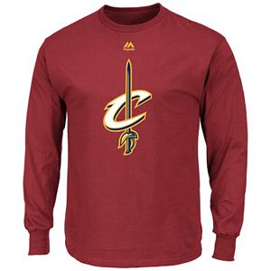 Men's Majestic Cleveland Cavaliers Logo II Long-Sleeve Tee