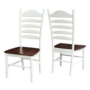International Concepts Tall Ladderback Dining Chair 2-piece Set
