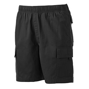 Big & Tall Croft & Barrow® Classic-Fit Canvas Twill Elastic Cargo Shorts