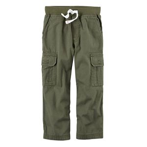 Boys 4-8 Carter's Ribbed Waist Midtier Cargo Pants