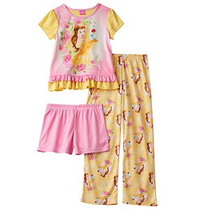 Disney Princess Belle Girls 4-8 Pajama Set