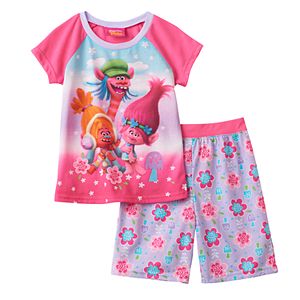 Girls 4-12 DreamWorks Trolls DJ Suki, Cooper & Poppy Pajama Set