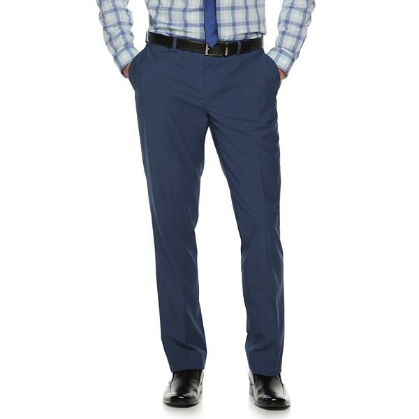 Essentials Men's Slim-Fit Flat-Front Dress Trouser