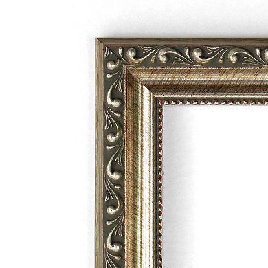 Amanti Art Silver Leaf Finish Square Wall Mirror