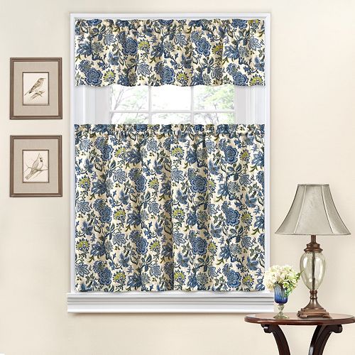 Traditions By Waverly Navarra Tier Valance Kitchen Window