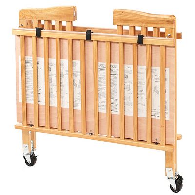 Little Wood Portable Folding Crib by LA Baby