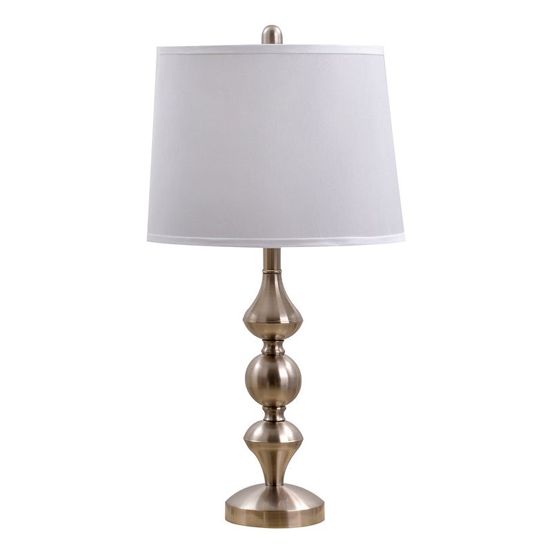 UPC 022011647630 product image for Catalina Lighting Brushed Steel Table Lamp, Grey | upcitemdb.com