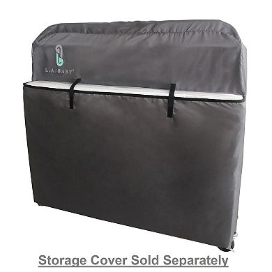 LA Baby Full Size Wood Folding Crib