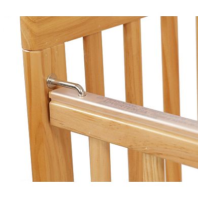 LA Baby Full Size Wood Folding Crib