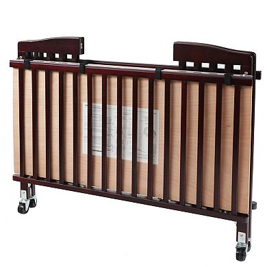 LA Baby Full Size Wood Folding Crib