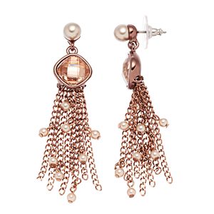 Simply Vera Vera Wang Simulated Pearl Fringe Drop Earrings
