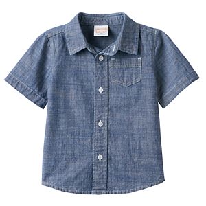 Baby Boy Jumping Beans® Chambray Button-Front Shirt
