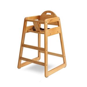LA Baby Solid Wood High Chair