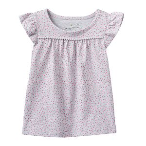 Baby Girl Jumping Beans® Print Pom Tee