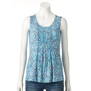 Petite Croft & Barrow® Pintuck Tank
