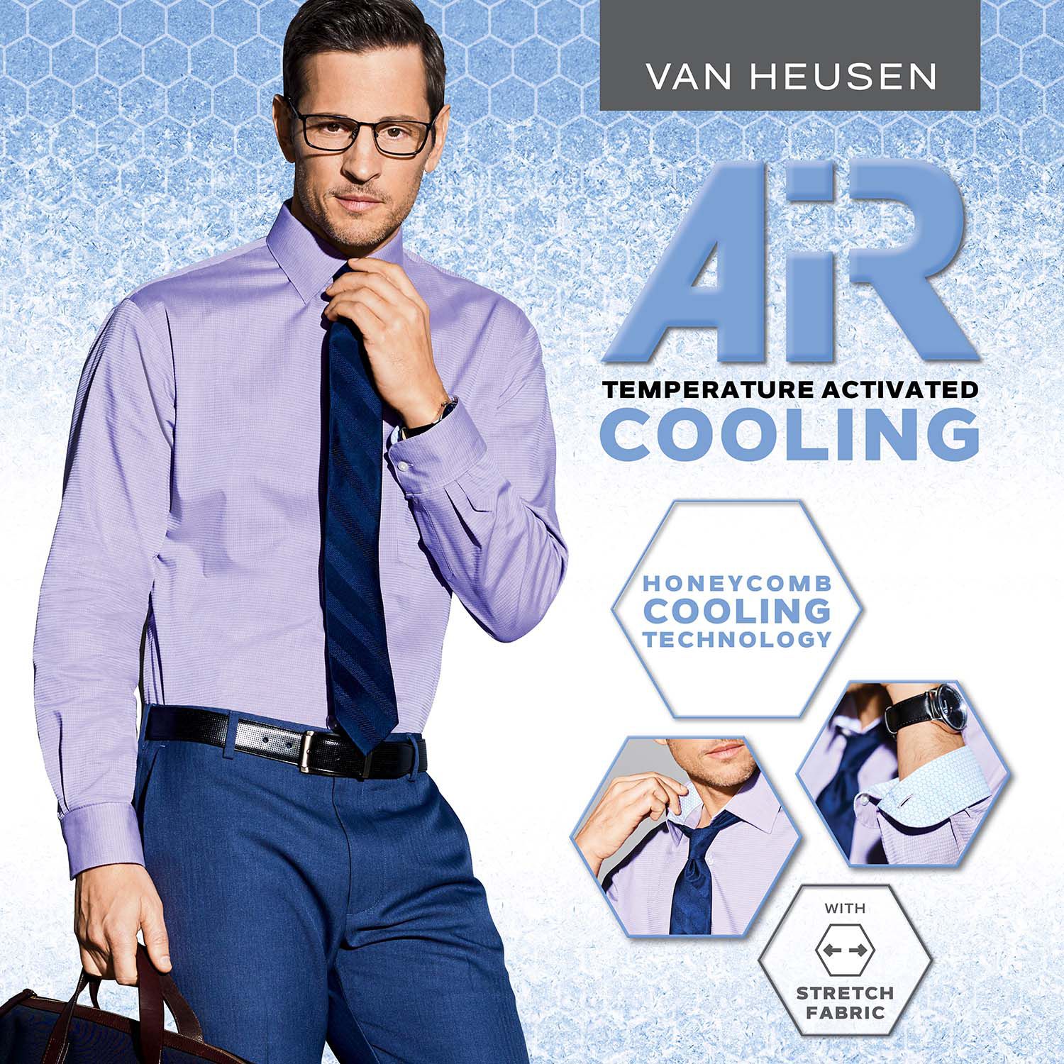 Men's Van Heusen Air Regular-Fit Stretch Dress Shirt