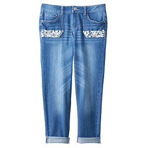 Girls 7-16 & Plus Size Mudd® Crochet Pocket Jean Capris