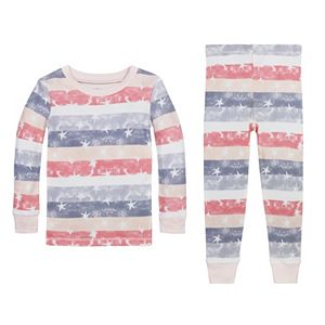 Toddler Burt's Bees Baby Organic Stars & Stripes Pajama Set