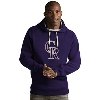 Men's Antigua Colorado Rockies Victory Logo Hoodie
