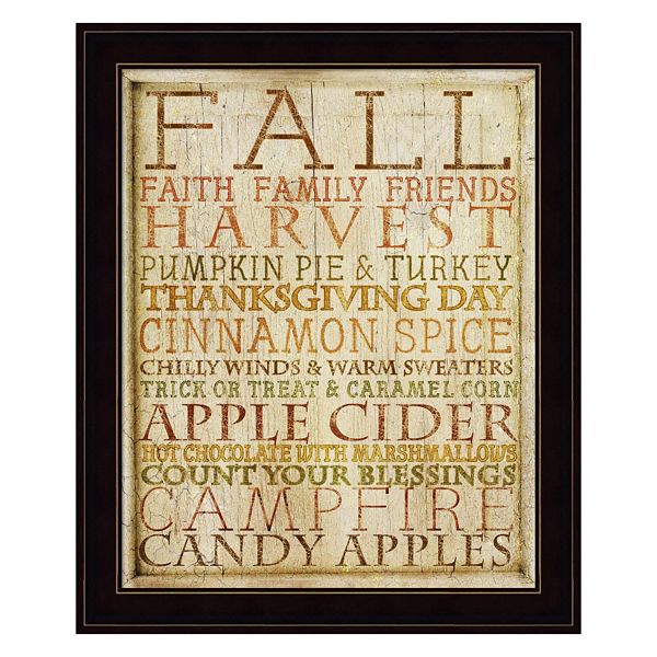 "Fall" Framed Wall Art