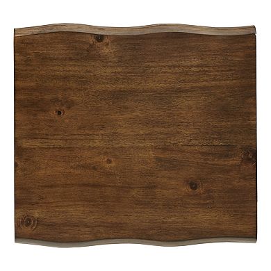 HomeVance Ackerly Mixed Media Rustic End Table