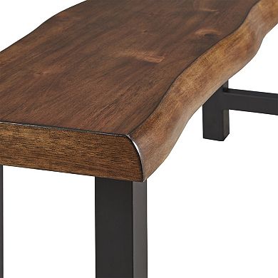HomeVance Ackerly Mixed Media Rustic Console Table