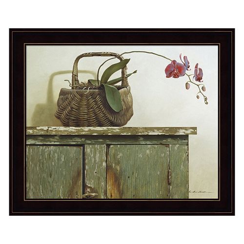 Orchid Basket Framed Wall Art