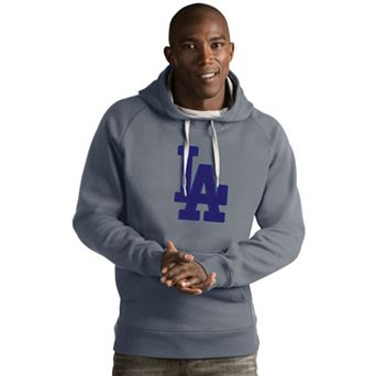 Men's Antigua Los Angeles Dodgers Victory Logo Hoodie
