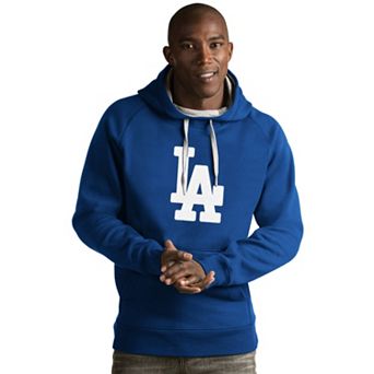 Men's Antigua Los Angeles Dodgers Victory Logo Hoodie